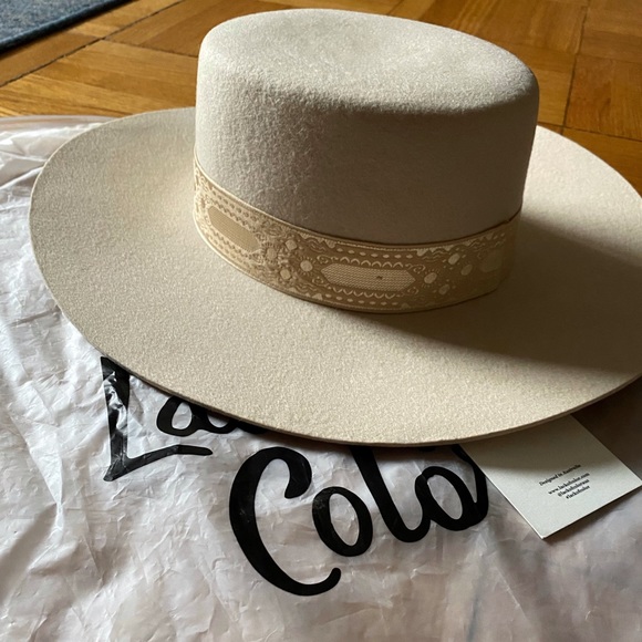 Lack of Color - NWT Sierra Hat with Gold ribbon (size M/57cm) - Picture 6 of 8